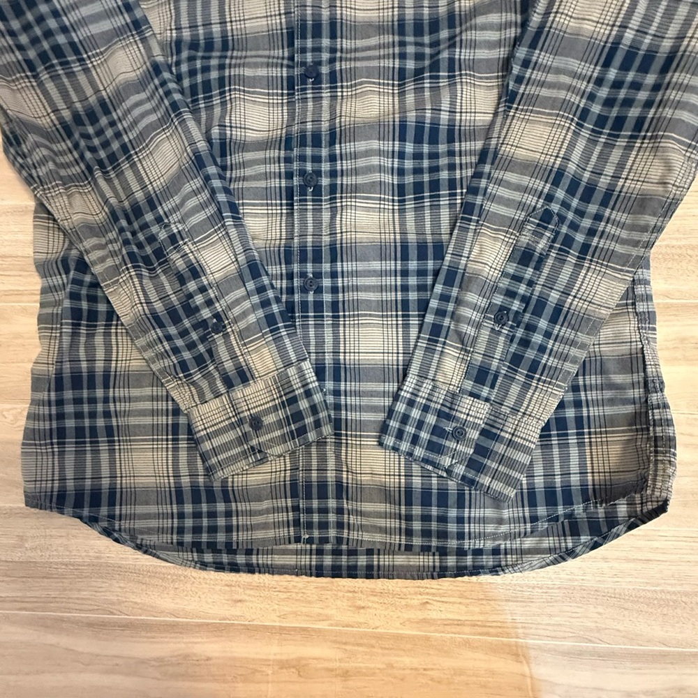 Fox Racing Heritage Forged Blue Plaid Button Up Shirt Men’s Large - Picture 8 of 10